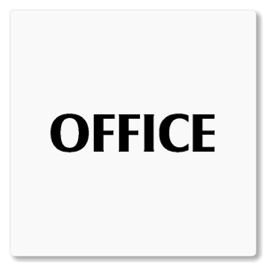 Office, 80x80mm, bílá, Nevada